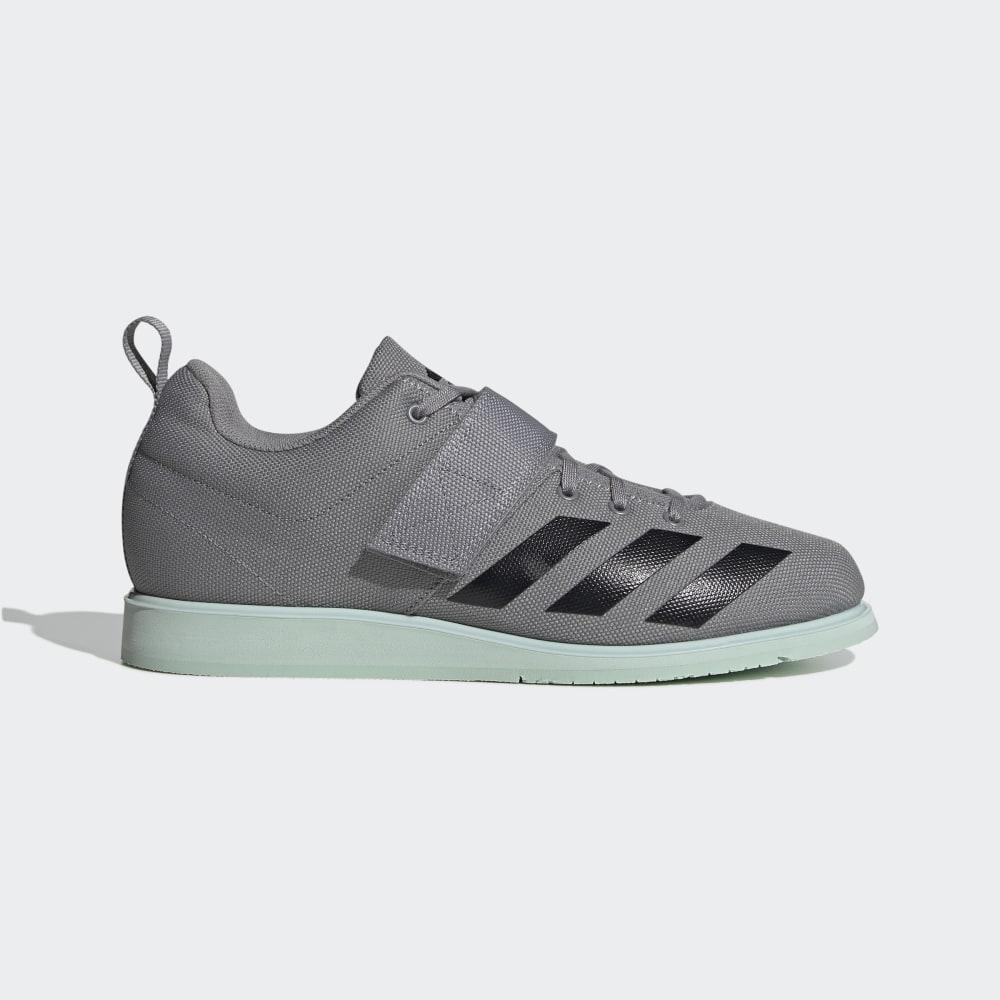 Adidas Powerlift 4 Férfi Súlyemelő Cipő Szürke/Fekete/Zöld Akció 052674-QTW